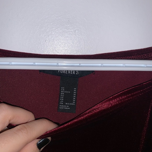 [M]👗F21 velvet high neck dress - Picture 3 of 7